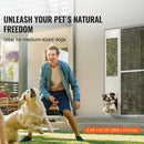 The Threshold | Adjustable Sliding Glass Pet Door with Tempered Aluminum Frame