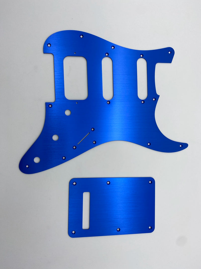 Guitar guard 11-Holes Aluminum Anodized Modern Style Strat SSH Guitar Pickguard Scratch Plate Fits for American/Mexican Fend