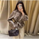 The Meridian Coat | Double-Breasted Plaid Coat with Self-Tie Waist Sash