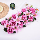 Simulated Rose Arch Decoration Simulated Lily Flower Wall Wedding Flower Wall Wedding Supplies Background Wall