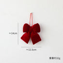 Big Velvet Red Bow for Christmas Tree Decoration Valentine's Day Wedding Fences Stairs Fireplaces Festival Christmas Deco