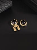 Luxury Rhinestone Button Cap Non-French Shirts Clamshell Cufflinks Round High-end Men's Shirt Buttons Accessories Gifts for Men