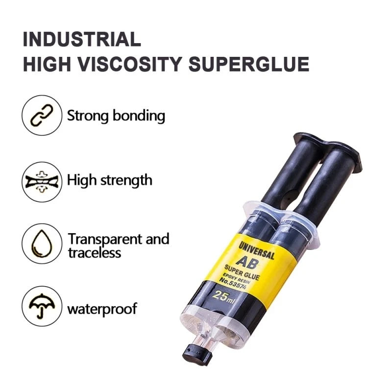 Epoxy Resin AB Glue Office 2 Minutes Curing Firm Long-lasting Reliable Epoxy Resin Strong Glue AB Glue Adhesive Super Liquid