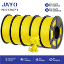 JAYO petg 3d printer filaments PETG 5Rolls 1.75mm Mixed Color Bubble Free FDM 3D Printer Material for 3d pen refill 1.1kg/1rolls