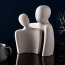 Kreative abstrakte Figuren, Paar-Ornamente, mattierte Keramik-Heimdeko, nordische moderne Kunstskulptur, Handwerk, Hochzeitsgeschenke