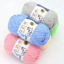 2Pcs Milk Cotton Knitting Yarn Soft Warm Yarn for Hand Knitting Worsted Crochet Threads Wool Line for Handmade