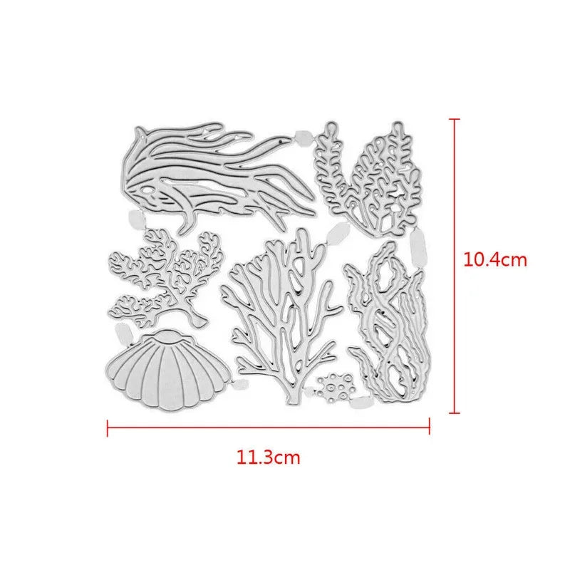 Metal Cutting Dies Stencil Embossing DIY Craft Cards Stamps and Dies 2021 Crafts Dies Scrapbooking Halloween Dies Sea World