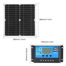 300W Portable Solar Flexible Panel Kits Monocrystalline Silicon Solar Panel with 30A/40A/50A/60A Controller for Phones Cameras