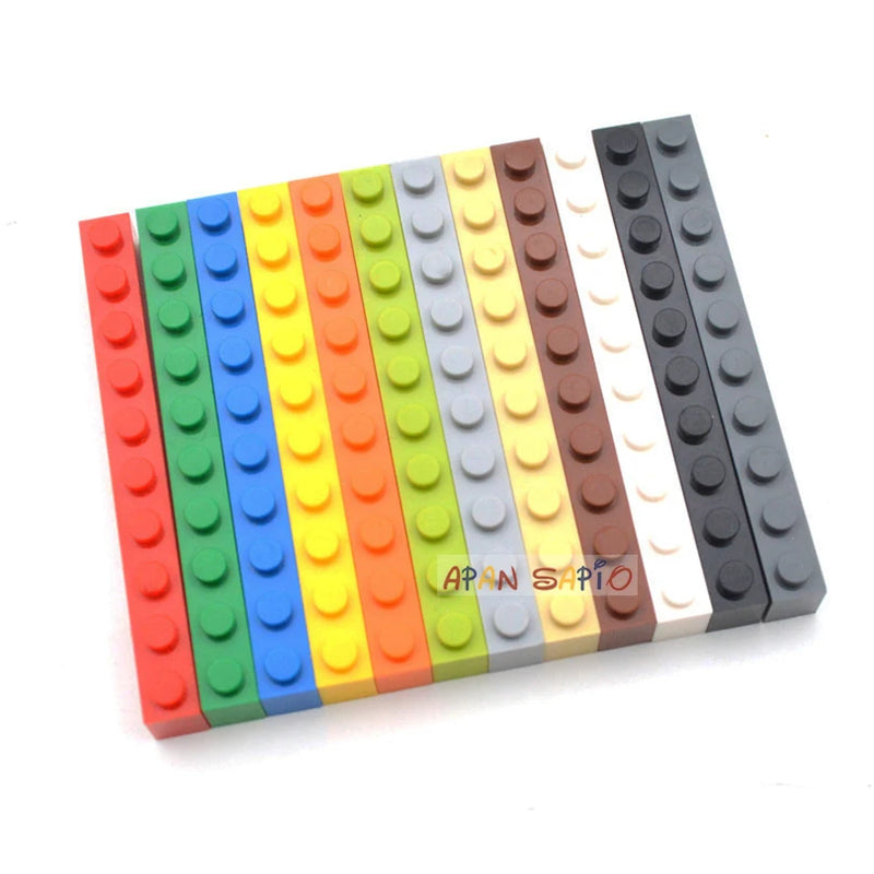 20PCS Thick 1x10 DIY Building Blocks Figures Bricks Educational Creative Size Compatible With Brands Toys for Children 6111