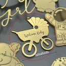 Cake Topper Baby Turning Arrangement Birthday Decoration Party Supplies Cupcake Decorations Boys Girls Baby Shower