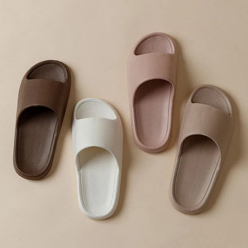 Hot Men Women Lightweight EVA Soft Bottom Slippers Indoor House Slides Summer Flat Sandals Outdoor Beach Shoes Man Flip Flops