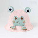 2023 New Baby Bucket Hat For Kids Spring Outdoor Boys Girls Sun Hat Summer Cute Flog Toddler Children's Fisherman Cap Cotton