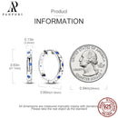 HOT 65 Style Sterling Silver 925 Pave Shiny CZ Heart Hoop Earrings Fit Original Fashion Earrings Fine Women Jewelry Gifts