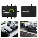 Dish Drainer Rack - Extendable Dish Drainer, Multifunctional Anti-Rust Dish Rack for Kitchen Counter, with Cutlery & Cup Holders