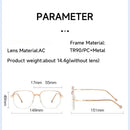 Vintage Square Metal Glitter Frame Reading Glasses Gafas Women Fashion Optical Eyewear Anti-blue Light Presbyopia Eyeglasses