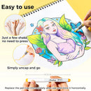 Ohuhu Nahuku Direct-ink Acrylic Markers Acrylic Paint Markers Direct Liquid Flexible Brush Tip High Opacity Paint Pens Lightfast
