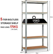 Cheapest - Heavy Duty Metal Shelving Racking Unit DIY Halloween Christmas Gift For Garage Workshop Warehouse Shed Storag