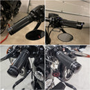 Motorcycle Black 1"25mm Hand Grips Aluminum For Harley Sportster 883 1200 XL VRSC Touring Dyna Softail Custom 96-UP Handle Bar