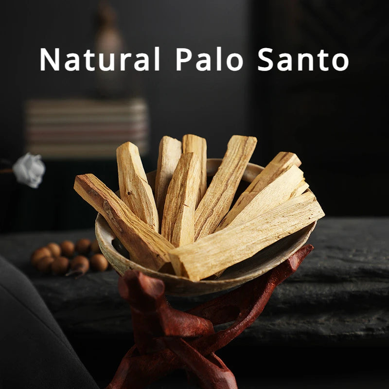 5Pcs /1pc Palo Santo Natural Incense Sticks Wooden Smudging Stick Aromatherapy Burn Wooden Sticks No Fragrance Home Living Room