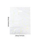 50/100Pcs Daisy Style Plastic Gift Bags With Handle, Shopping Bag Tote Bags Perfect for Mother's Day Wedding Birthday Holidays