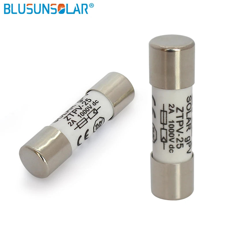 10/20/30/50/100pcs Solar Fuse 1000V 30A Fuse DC 10*38MM 1-32A PV Solar Fuse Metal Alloys for Solar Power System Protection