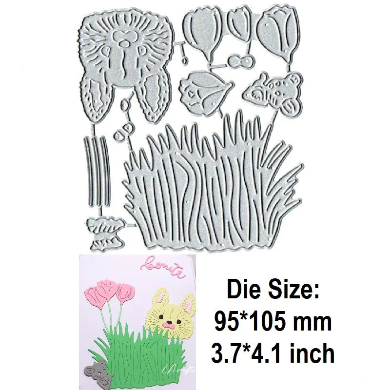 Easter Rabbit Scrapbooking Die Cut Carbon Steel Mold DIY Greeting Card Making Embossed Template Crafts Cutting Dies New Arrivals