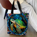 Cross Stitch Shopping Bag Embroidery Hoops DIY Single Shoulder Bag Animals Pattern Crafts Needle Thread Kits for Beginners