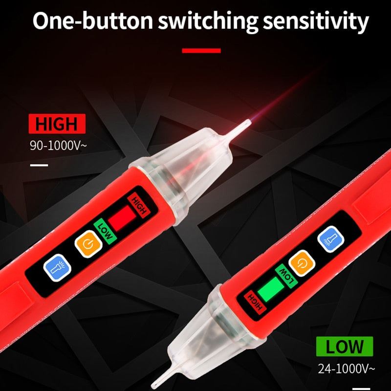 UNI-T UT12D Pro AC Voltage Tester Detector Non-contact Indicator Pencil Stick 12V-1000V Electric Power LED Light Sensor Meter