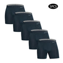 5 Stück neue Herrenunterhosen Polyester Boxershorts Unterwäsche Mann Pack Unterhosen Herren Marke Sexy Homme Boxer Shorts Männliche Eisseide Slips