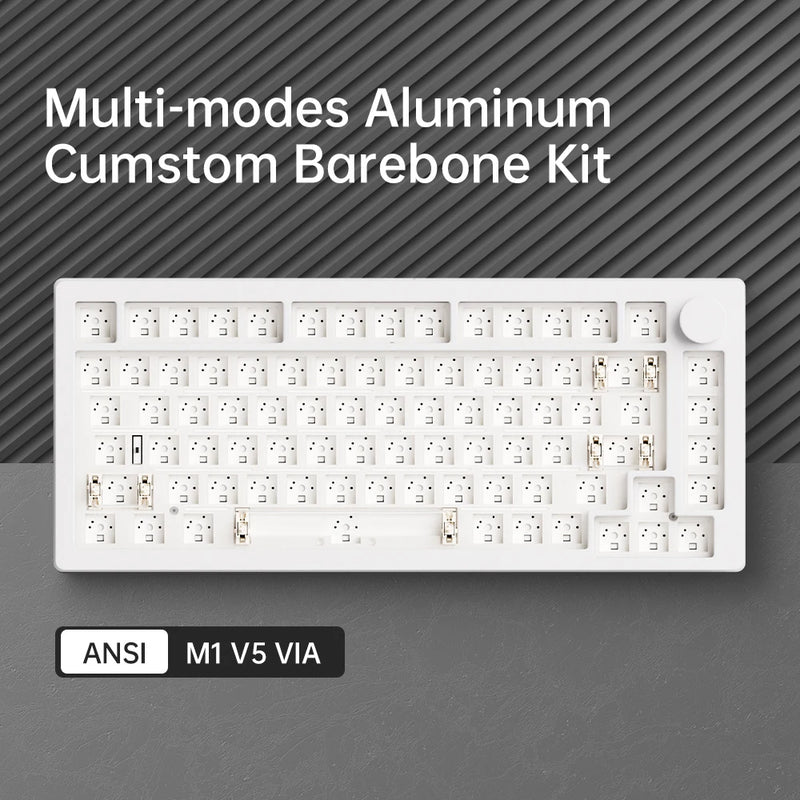 Akko MonsGeek M1 V5 Tri-mode Mechanical Keyboard Barebone Kit VIA 75% 3/5 Pins Customized Hot Swap RGB Rapid Disassemble Gasket