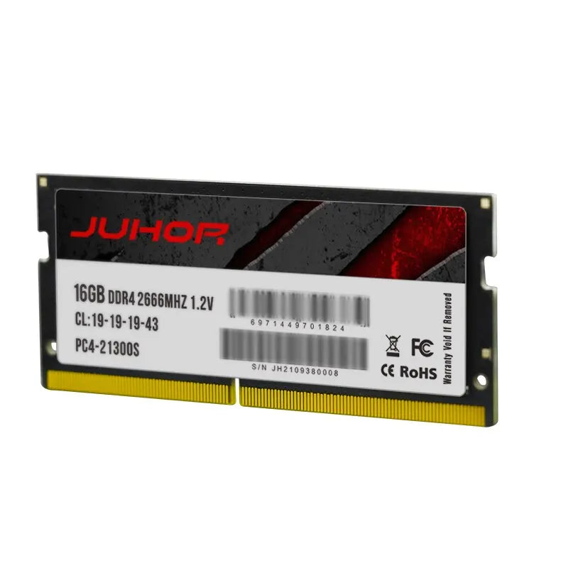 JUHOR Memoria Ram DDR4 8GB 16GB 2666mhz 3200mhz DDR3 8GB 1600mhz Sodimm Notebook High Performance Laptop Memory