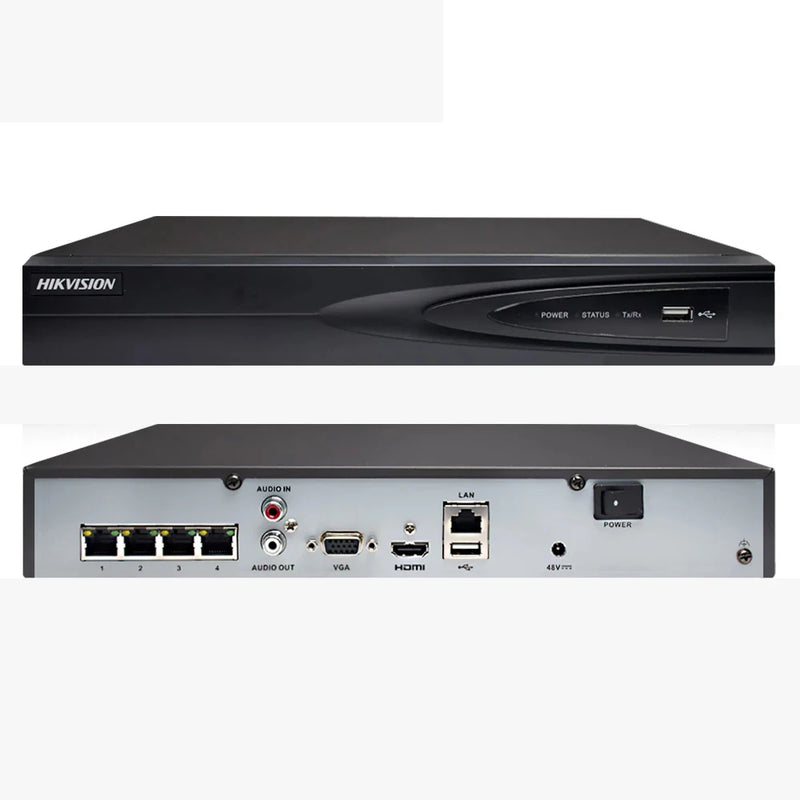 HIKVISION NVR PoE DVR 4CH 8CH 4K 8MP DS-7604NI-K1/4P DS-7604NI-K1/8P H.265 Network Video Camera Recorder Surveillance Recorder
