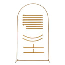 Golden Arch Frame Wedding Party Decoration Backdrop Stands Arched Round Tube Bracket Balloon Kit Display Background