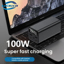 Portable 20000mAh Power Bank Station PD100W USB C Fast Charger Powerbank External Spare Battery For Laptop iPhone Samsung Xiaomi