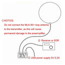 MLA-30 Medium Short Wave Loop Antenna for SWL HAM 500kHz to 30MHz Ring Antenna Active Receive Low Noise Kit