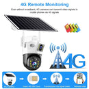 4MP/8MP 4G Camera With Solar Panel V380 Pro Outdoor Surveillance IP Camera Support Color Night Vision PIR Motion Detection Cam