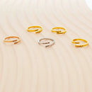 Haiyufly Personalized Engrave Double Names Ring for Women Stainless Steel Adjustable Mother Kids Valentine's Day Jewelry Gift