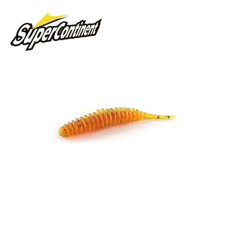 SUPERCONTINENT Small worm bait soft bait Tanta shrimp attractant fishing lures Pesca carp fishing bass lure Isca artificial