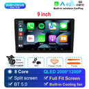 Android 14 For Univers Car Radio 2 Din Apple Carplay Automotive Multimedia Player GPS Android Auto IPS Screen RDS DSP Car Stereo