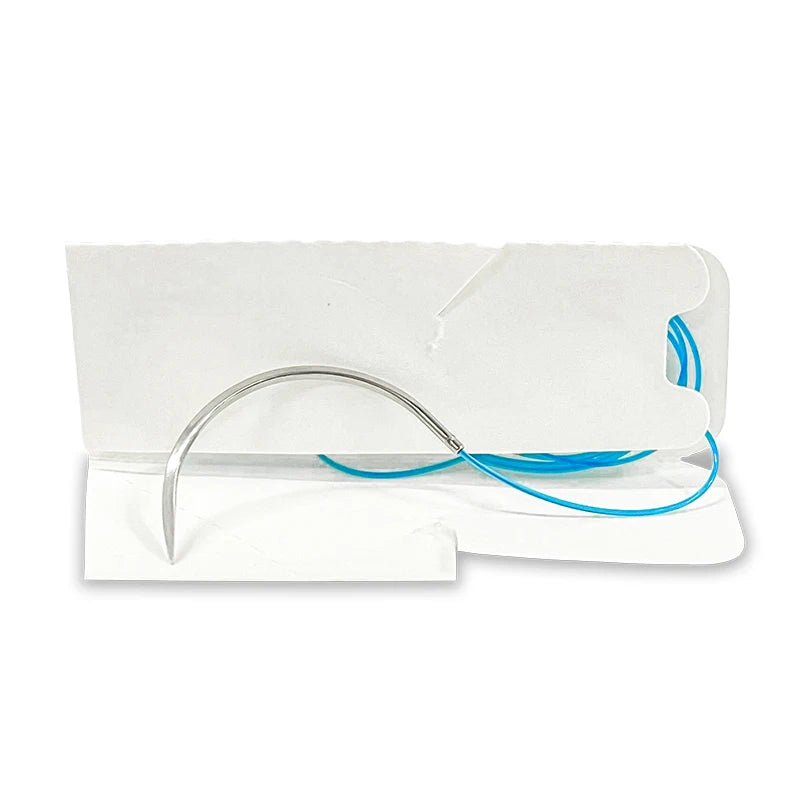 12Pcs 75cm 2/0 3/0 4/0  Non Absorbable Suture Nylon Silk Polypropylene Polyester Monofilament  for Teaching Exercises