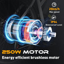 HITWAY Electric bike, 28 electric bikes, city e-bike with removable battery 36V 12Ah, motor 250W, 7 speeds