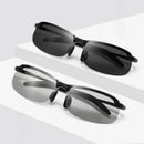 Photochrome Sonnenbrille Herren Polarisiert Fahren Chamäleon Gläser Männlich Farbwechsel Sonnenbrille Tag Nachtsicht Fahrer Brille
