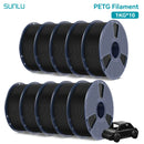 SUNLU 10KG PETG/ABS Filamente 10 Rollen 3D-Filament 1KG/Rolle 1.75mm 100% Filament ordentlich aufgereiht für den 3D-Druck aus der EU USA
