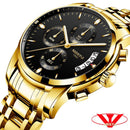 NIBOSI Uhr Herren Top Marke Luxus Blau Männer Datum Quarz Herrenuhren Wasserdichte Sportuhr Armbanduhr Relogio Masculino