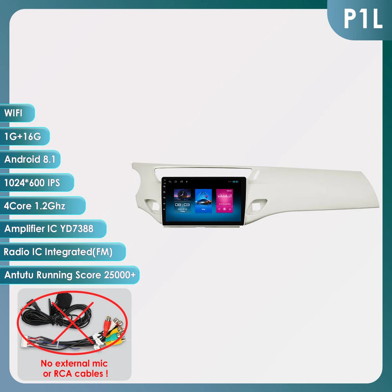 Hizpo 2 Din Car Radio for Citroen C3 DS3 2010-2016 Audio Multimedia Player CarPlay Android Auto GPS BT WIFI FM RDS Autoradio AI