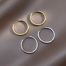 925 Sterling Silver Hot Sale hoop Earrings Simple Temperament Circle Hot Semale Sexy Jewelry Gift For Women