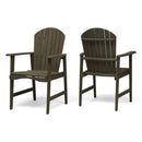 Easter Outdoor Weather Resistant Acacia Wood Adirondack Dining Chairs (Set of 2)