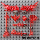 10PCS Special Effects Pieces Arm Fist Wind Lightning Leg Flames Assemble Scene Bricks Weapons Accessories Kids Toys