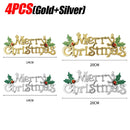 New Merry Christmas Letter Hanging Sign Xmas Tree Door Window Pendant Listing Ornaments New Year Party Home Decoration Supplies