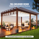 SucceBuy 4x4/ 6x6 Post Base 2/ 4 Pcs Powder-Coated Post Anchor Matte Black Wood Post Brackets for Pavilion Deck Railing